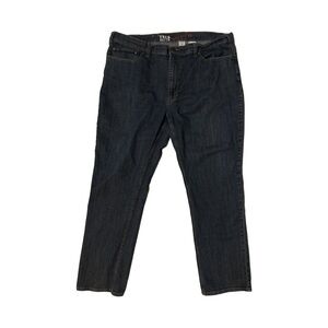 True Nation Athletic Fit Straight Leg Denim Dark Wash 42x32
